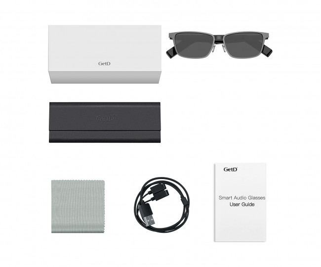 Смарт-очки Getd Rectangle Black ChatGPT, AI Real-time Translation